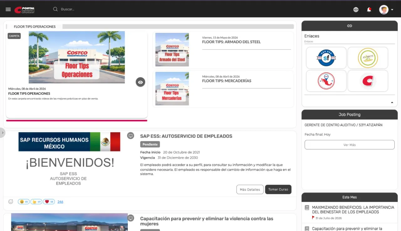 Portal de colaboradores: capacitación, comunicación y accesos